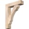 Ekena Millwork Olympic Block Smooth Bracket w/ Offset Brace, Douglas Fir, 7 1/2"W x 32"D x 40"H BKT0806X32X40OLY05SDF - alternate 1